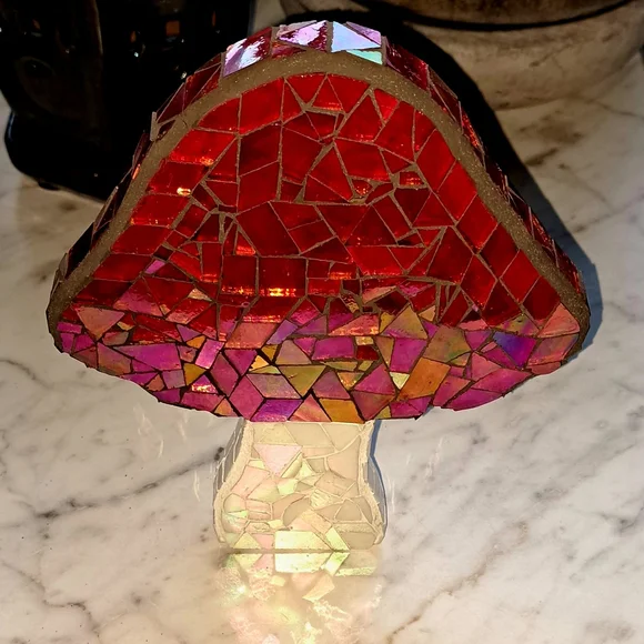 Irridescent Mosaic Mushroom Decor - Picture 6 of 15